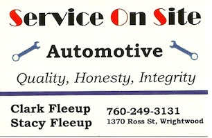 Service on Site Automotive - Wrightwood CA