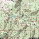 Map of Peavine Campground - Wrightwood CA