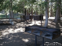 Campsite in Jackson Flat Group Campground - Wrightwood CA Camping