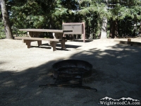 Campsite at Table Mountain Campground
 - Wrightwood CA Camping