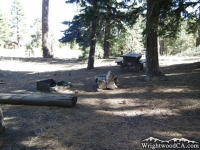 Campsite at Table Mountain Campground - Wrightwood CA Camping