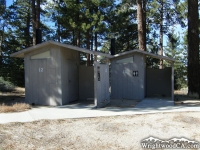 Restrooms at Table Mountain Campground - Wrightwood CA Camping