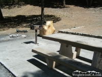 Campsite in Apple Tree Campground - Wrightwood CA Camping