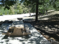 Campsite in Peavine Campground - Wrightwood CA Camping