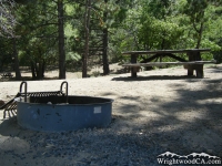 Campsite in Lake Campground - Wrightwood CA Camping