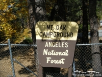 Mountain Oak Campground - Wrightwood CA Camping