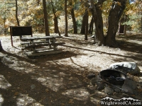 Campsite in Mountain Oak Campground - Wrightwood CA Camping