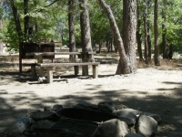 Campsite in Mountain Oak Campground - Wrightwood CA Camping