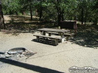 Campsite in Mountain Oak Campground - Wrightwood CA Camping