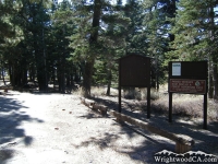 Message Board in Blue Ridge Campground - Wrightwood CA Camping