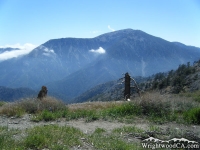 Pacific Crest Trail (PCT) in front of Mt Baden Powell near Blue Ridge Campground - Wrightwood CA Camping