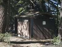 Restrooms in Guffy Campground - Wrightwood CA Camping