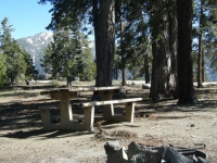 Campsite in Guffy Campground - Wrightwood CA Camping