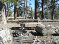 Campsite in Guffy Campground - Wrightwood CA Camping