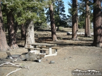 Campsite in Guffy Campground - Wrightwood CA Camping