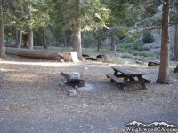 Campsite in Lupine Campground - Wrightwood CA Camping