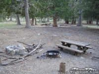 Campsite in Lupine Campground - Wrightwood CA Camping