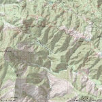 Topographic Map of Vincent Gulch - Wrightwood CA