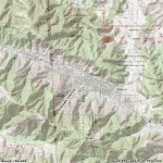 Topographic Map of Acorn Canyon - Wrightwood CA