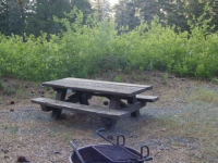 Campsite in Lupine Campground of Prairie Fork - Wrightwood CA