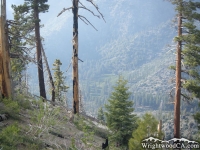 Looking down at Prairie Fork from Pine Mountain Ridge - Wrightwood CA