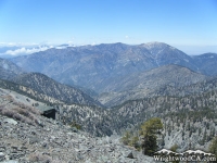 Looking down Fish Fork from North Backbone Trail - Wrightwood CA