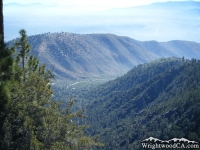 Looking down into Slover Canyon and Lone Pine Canyon from Wright Mountain - Wrightwood CA