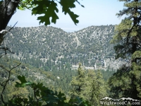 Looking down at Swarthout Valley from the Acorn Trail - Wrightwood CA