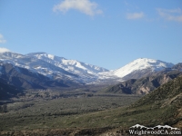 Lone Pine Canyon after a winter storm, viewed from 15 Freeway - Wrightwood CA