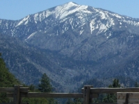 Pine Mountain and Prairie Fork as viewed from Vincent Gap parking lot - Wrightwood CA