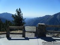 Looking down the San Gabriel River Basin (East Fork) from Inspiration Point - Wrightwood CA