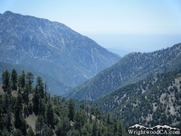 Iron Mountain towering over the San Gabriel River Basin - Wrightwood CA