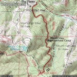 Map of Blue Ridge Trail - Wrightwood CA Hiking