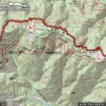 Map of PCT 1: Vincent Gap to Inspiration Point - Wrightwood CA Hiking