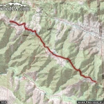 Map of PCT 2: Inspiration Point to Guffy Campground - Wrightwood CA Hiking