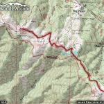 Pacific Crest Trail (Inspiration Point to Guffy Campground) Map (First Half) - Wrightwood CA Hiking