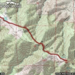 Pacific Crest Trail (Inspiration Point to Guffy Campground) Map (Second Half) - Wrightwood CA Hiking