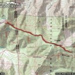 Map of PCT 3: Guffy Campground to Wright Mountain - Wrightwood CA Hiking