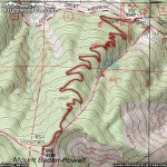 Map of Mt. Baden Powell Trail - Wrightwood CA Hiking