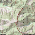 North Backbone Trail Map (First Half) - Wrightwood CA Hiking