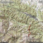 North Backbone Trail Area Map - Wrightwood CA Hiking
