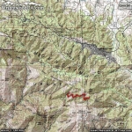 Dawson Peak Area Map - Wrightwood CA Hiking