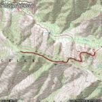 Map of Pine Mountain Ridge Trail - Wrightwood CA Hiking