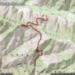 Map of Fish Fork Trail - Wrightwood CA Hiking