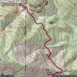 Map of Bighorn Mine Trail - Wrightwood CA Hiking