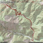 Map of Mine Gulch Trail - Wrightwood CA Hiking