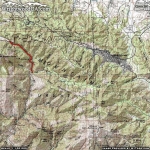 Mine Gulch Trail Area Map - Wrightwood CA Hiking