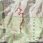 Map of Acorn Trail - Wrightwood CA Hiking