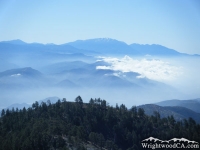 Pacific Crest Trail (PCT) looking toward San Bernardino Mountains - Wrightwood CA Hiking