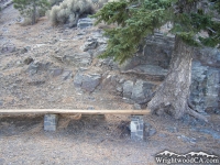 Bench on Mt Baden Powell Trail - Wrightwood CA Hiking